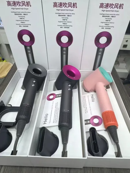 Black high-speed hair dryer with strong wind power, pink portable, grey silent professional hair dryer, Dyson creative wholesale price Black high-speed hair dryer with strong wind power, pink portable, grey silent professional hair dryer, Dyson creative wholesale price